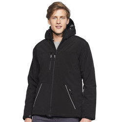 Chaqueta Softshell Acolchada con Capucha para Hombre