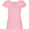 Camiseta Algodón con Escote Redondo para Mujer