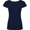Camiseta Algodón con Escote Redondo para Mujer