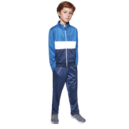 Chándal de Poliéster Tricolor con Chaqueta y Pantalón para Niño Chándal de Poliéster Tricolor con Chaqueta y Pantalón para Niño