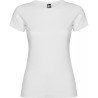 Camiseta de Algodón Blanca Entallada para Niña