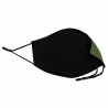 Mascarilla algodón orgánico reversible mediana caqui y negra homologada con protección +90% personalizada