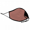 Mascarilla algodón orgánico reversible súper grande mahogany y negra homologada con protección +90% personalizada