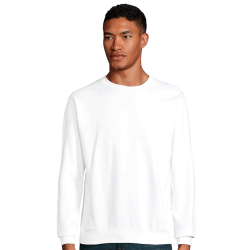 Sudadera cuello redondo Sol's COLUMBIA blanca