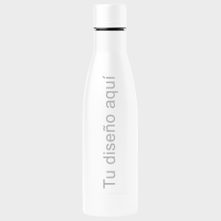 Botella blanca térmica de acero inoxidable Stamina FANCY 500 ml