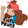 Botella térmica para el día de la mujer diseño Girl Power