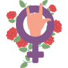 Botella térmica para el día de la mujer diseño Rosas