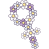 Botella térmica para el día de la mujer diseño Flores