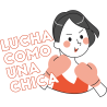 Gorra para el día de la mujer diseño Lucha Como Una Chica