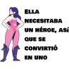 Botella térmica para el día de la mujer diseño Superheroina