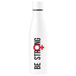 Botella térmica para el día de la mujer diseño Be Strong
