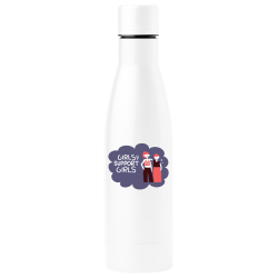 Botella térmica para el día de la mujer diseño Juntas Girls Support Girls