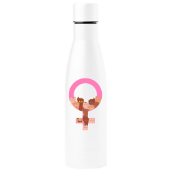Botella térmica para el día de la mujer diseño Símbolo