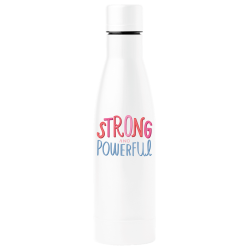 Botella térmica para el día de la mujer diseño Strong And Powerful