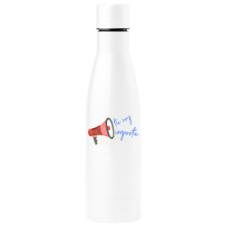Botella térmica para el día de la mujer diseño Tu Voz Importa