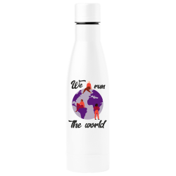 Botella térmica para el día de la mujer diseño We Run The World