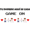 Camiseta despedida de soltero personalizable: Game On