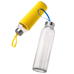 Botella de cristal con funda Stamina CAMU 500 ml