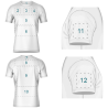 Camiseta fútbol sublimada Verde Azulada tallas grandes