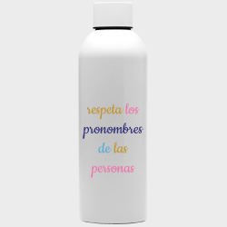 Botella para el orgullo LGBTIQA+ diseño Respeta