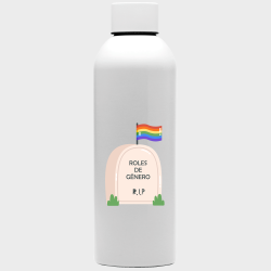 Botella para el orgullo LGBTIQA+ diseño Roles