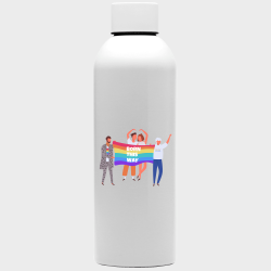 Botella para el orgullo LGBTIQA+ diseño Born This Way