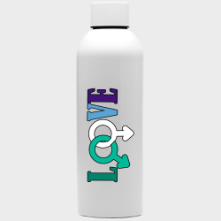 Botella para el orgullo LGBTIQA+ diseño Love B