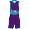 Conjunto de baloncesto sublimado modelo Curvas