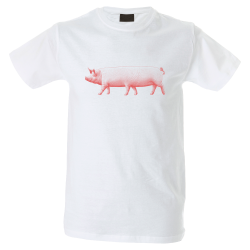 Camiseta hombre cerdo seis patas