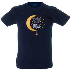 Camiseta hombre contigo hasta la luna