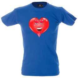 Camiseta hombre corazón enamorado