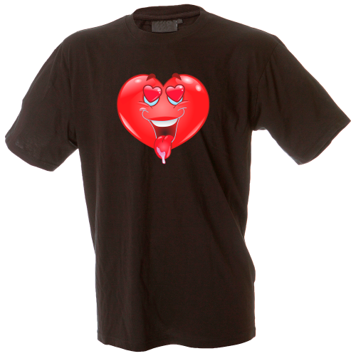 Camiseta hombre corazón enamorado