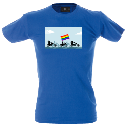 Camiseta hombre desfile motos lgbti