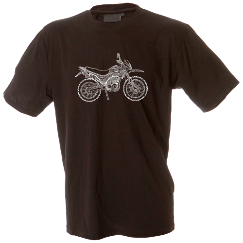 Camiseta hombre dibujo una moto