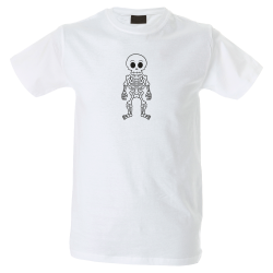 Camiseta hombre esqueleto linea