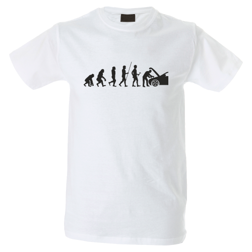 Camiseta hombre evolución mecánico