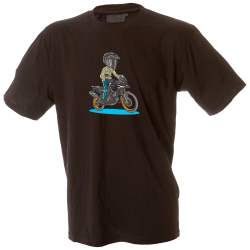 Camiseta hombre motero de pie