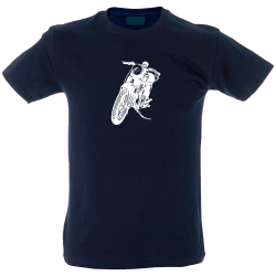 Camiseta hombre moto aparcada