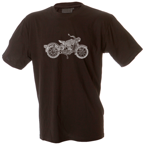 Camiseta hombre moto mandala