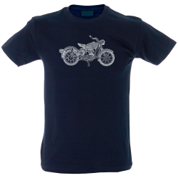Camiseta hombre moto mandala
