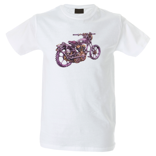 Camiseta hombre moto retro