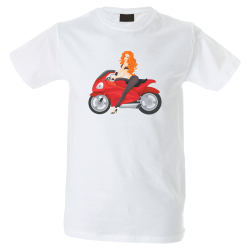Camiseta hombre mujer moto