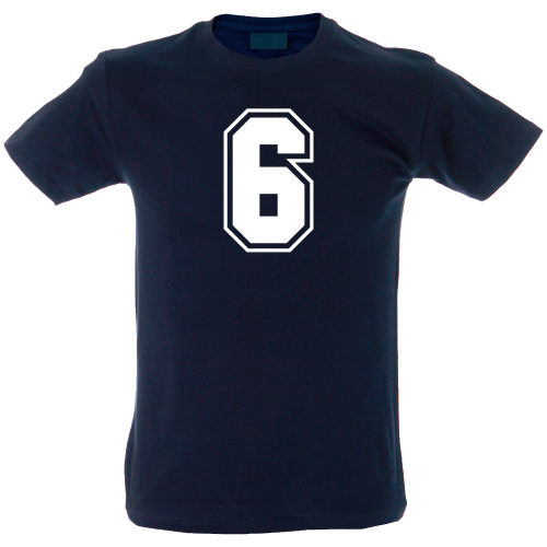 Camiseta hombre número 6