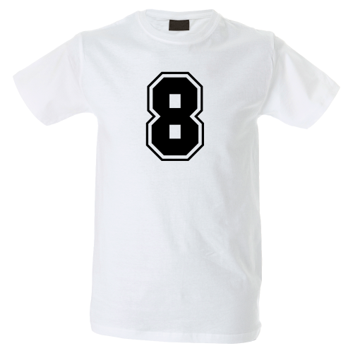 Camiseta hombre número 8