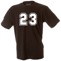 Camiseta hombre número 23