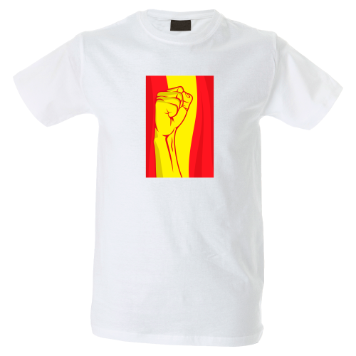 Camiseta hombre puño bandera España