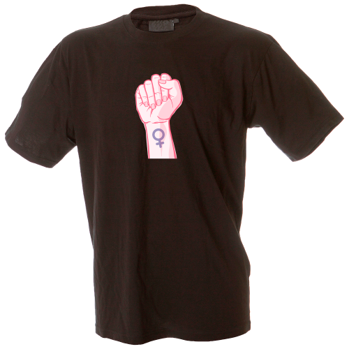 Camiseta hombre puño feminista