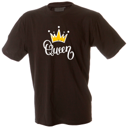 Camiseta hombre corona queen