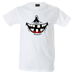 Camiseta hombre sonrisa desdentada