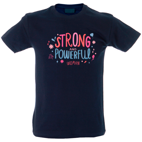 Camiseta hombre strong powerful woman